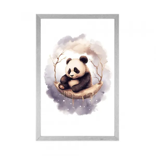 Plagát zasnená panda