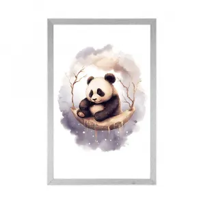 Plagát zasnená panda