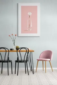 Plagát s paspartou minimalistický kvet