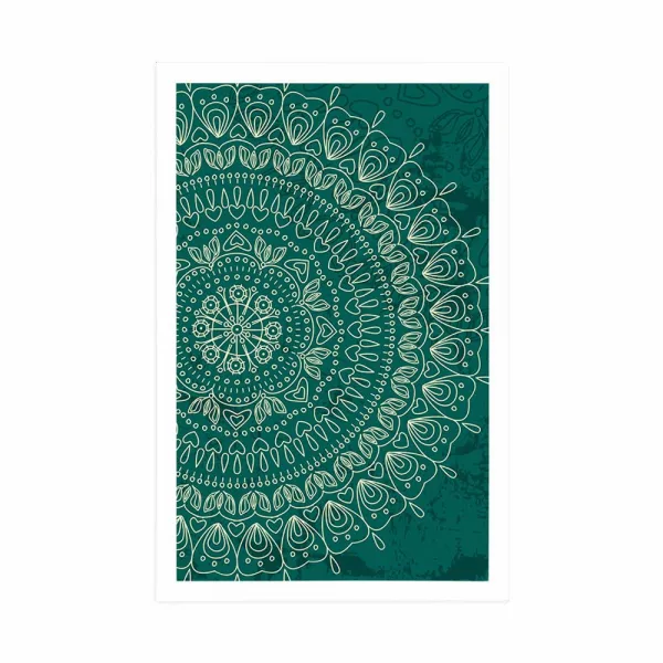 Plagát ručne kreslená Mandala