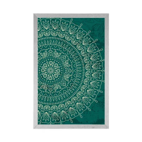 Plagát ručne kreslená Mandala