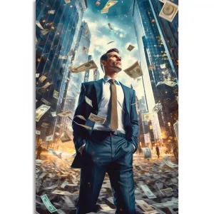 Obraz biznismen z Wall Street