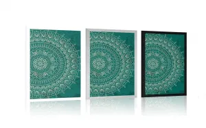 Plagát ručne kreslená Mandala