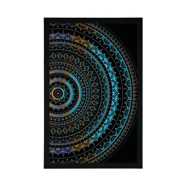 Plagát Mandala so vzorom slnka