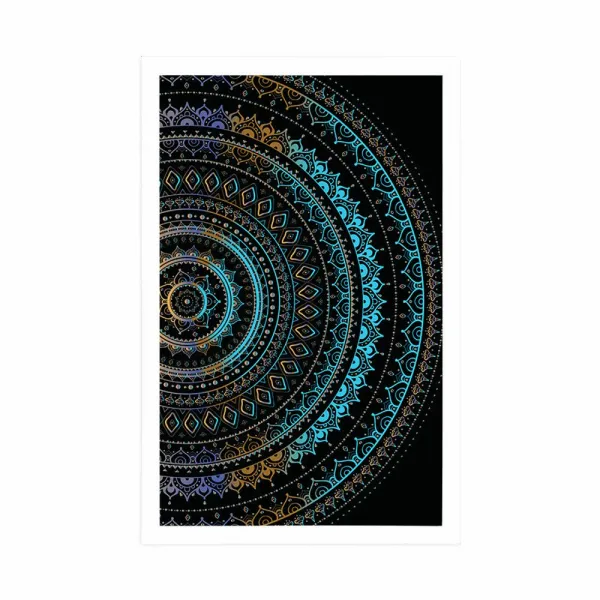 Plagát Mandala so vzorom slnka