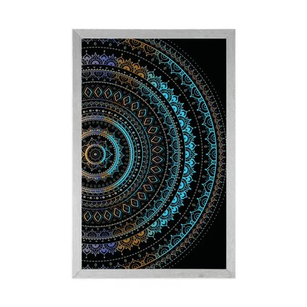 Plagát Mandala so vzorom slnka