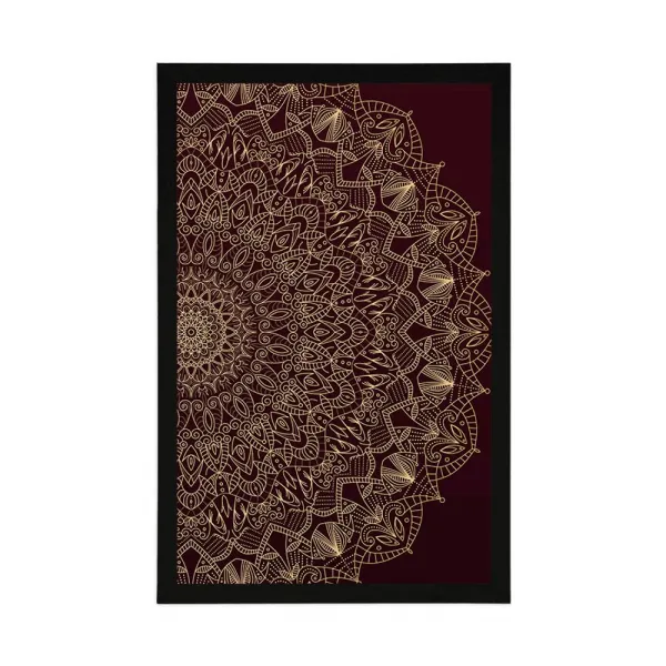 Plagát detailná ozdobná Mandala
