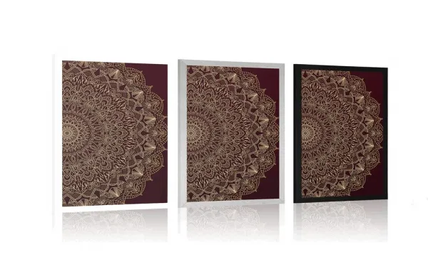Plagát detailná ozdobná Mandala