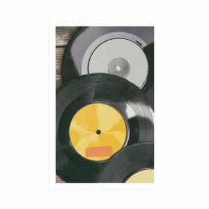 Plagát staré platne gramofónu