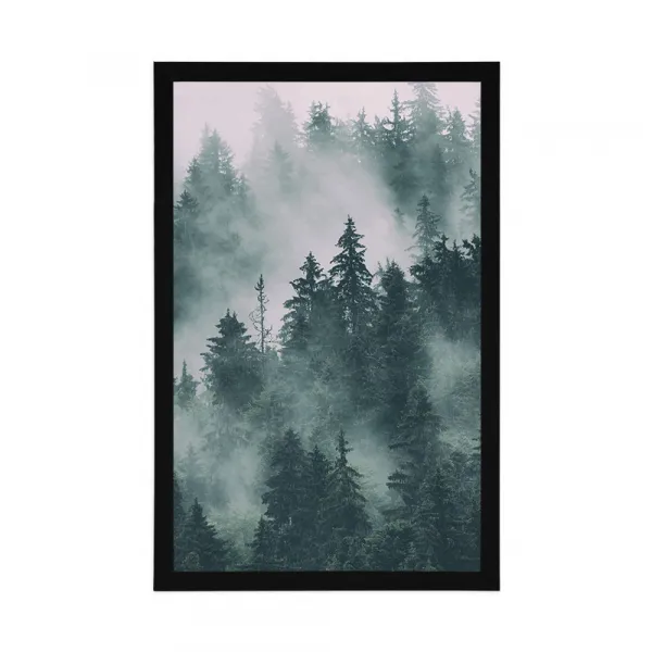 Plagát hory v hmle