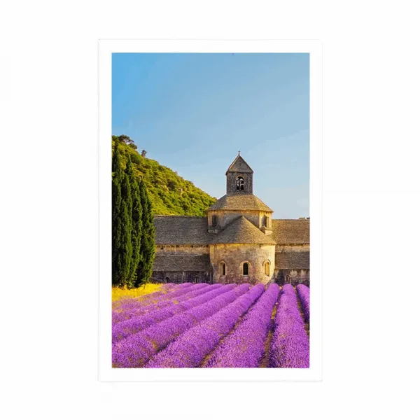 Plagát Provensálsko s levanduľovými poľami