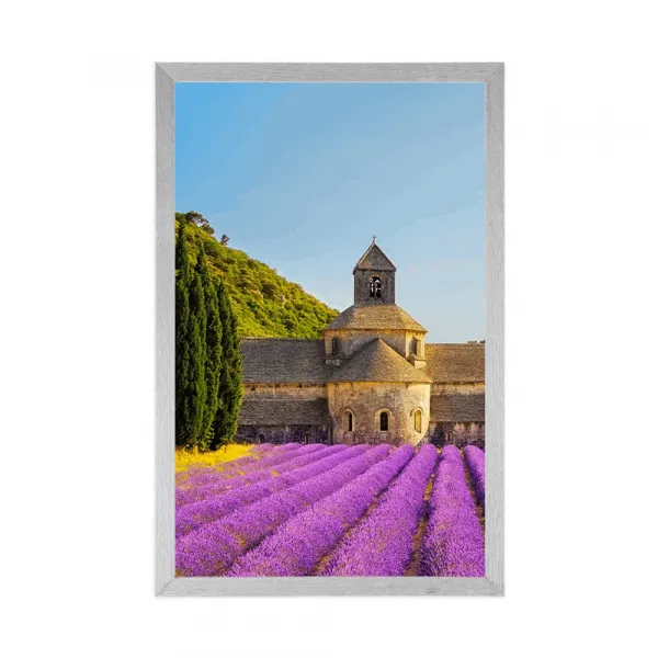 Plagát Provensálsko s levanduľovými poľami