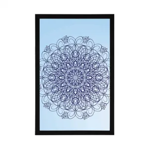 Plagát abstraktná kvetinová Mandala