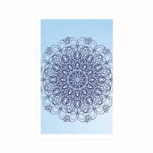Plagát abstraktná kvetinová Mandala
