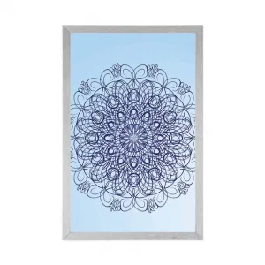 Plagát abstraktná kvetinová Mandala