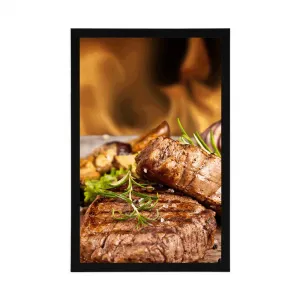 Plagát grilovaný hovädzí steak