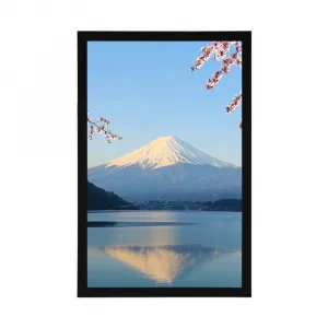 Plagát výhľad z jazera na Fuji