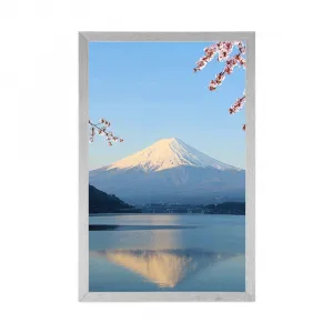 Plagát výhľad z jazera na Fuji