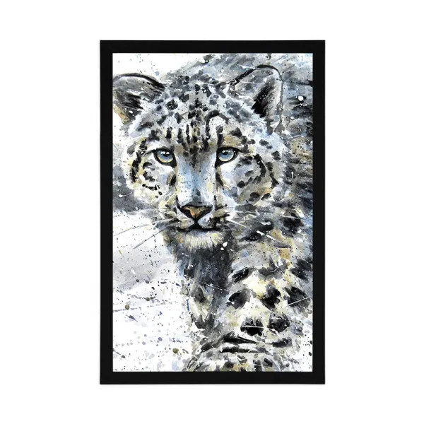 Plagát kreslený leopard