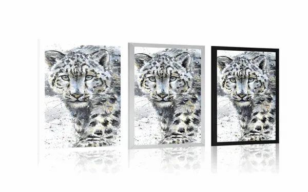 Plagát kreslený leopard
