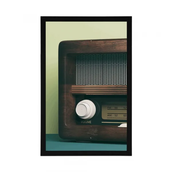 Plagát retro rádio
