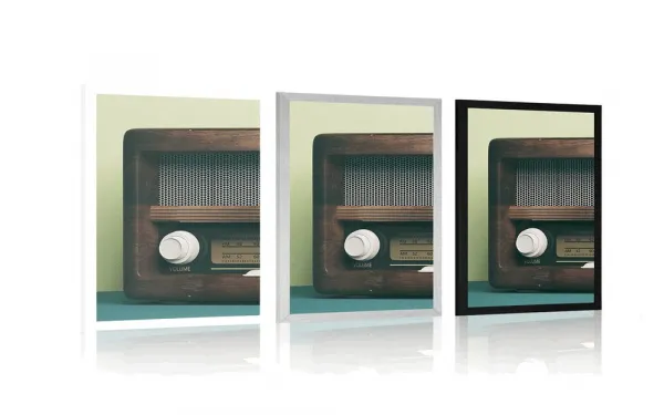 Plagát retro rádio