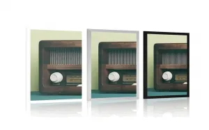 Plagát retro rádio