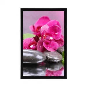 Plagát orchidea s nádychom relaxu