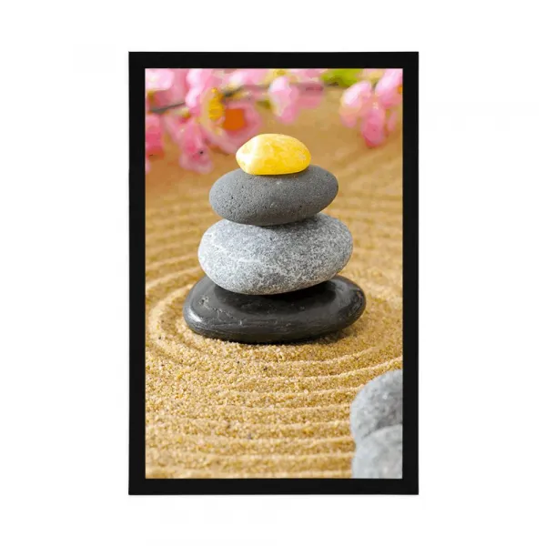 Plagát pyramída Zen kameňov