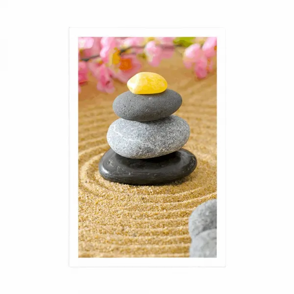 Plagát pyramída Zen kameňov
