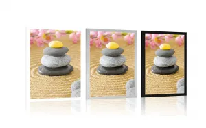 Plagát pyramída Zen kameňov