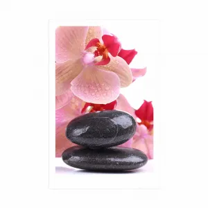 Plagát SPA kamene a orchidea