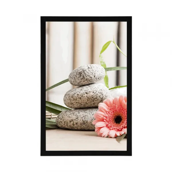 Plagát meditačné a wellness zátišie