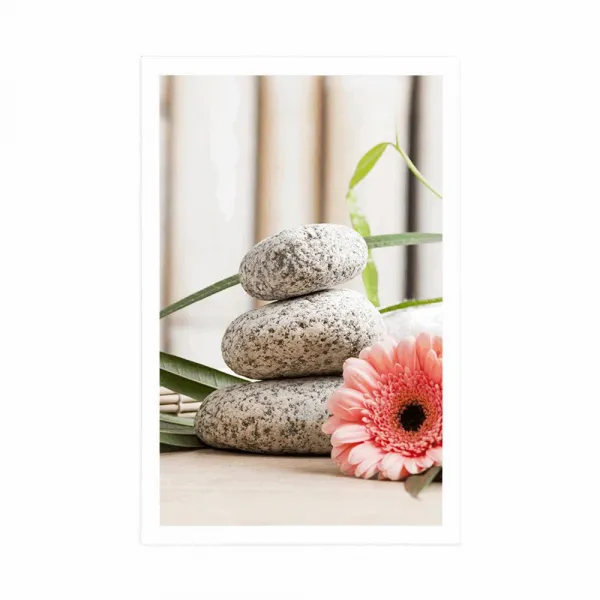 Plagát meditačné a wellness zátišie