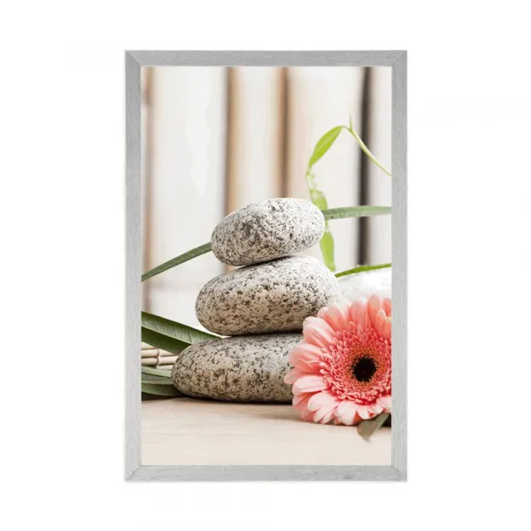 Plagát meditačné a wellness zátišie