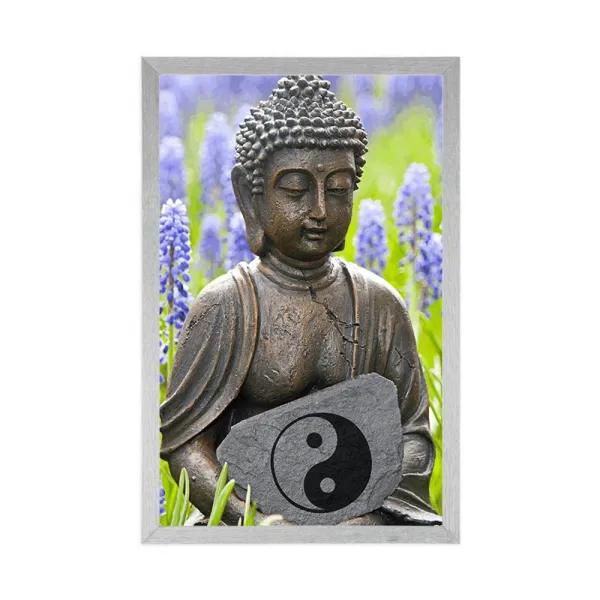 Plagát jin a jang Budha