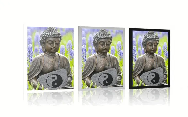 Plagát jin a jang Budha