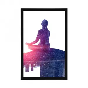 Plagát meditácia ženy