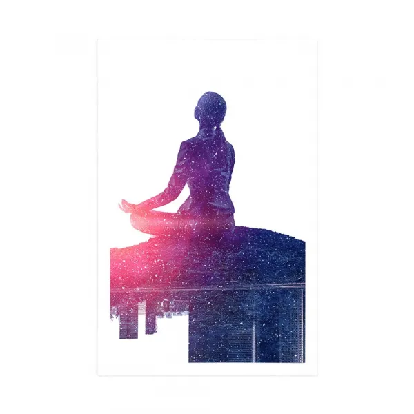 Plagát meditácia ženy