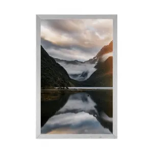 Plagát Milford Sound pri východe slnka
