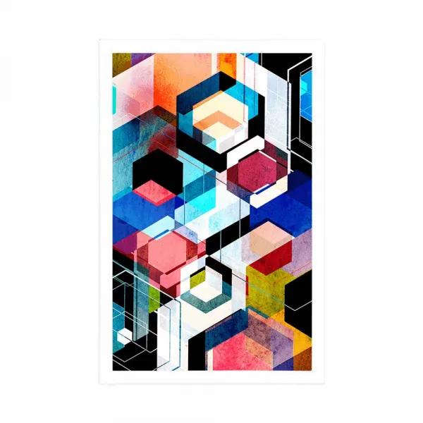 Plagát abstraktná geometria