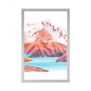 Plagát krásna horská krajina