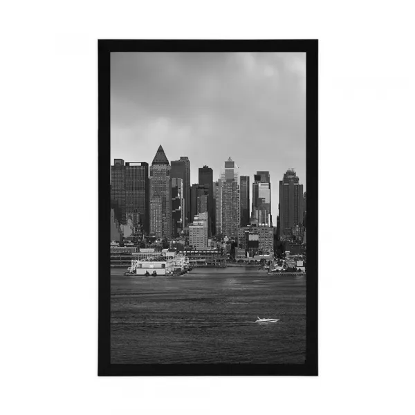 Plagát jedinečný New York v čiernobielom prevedení