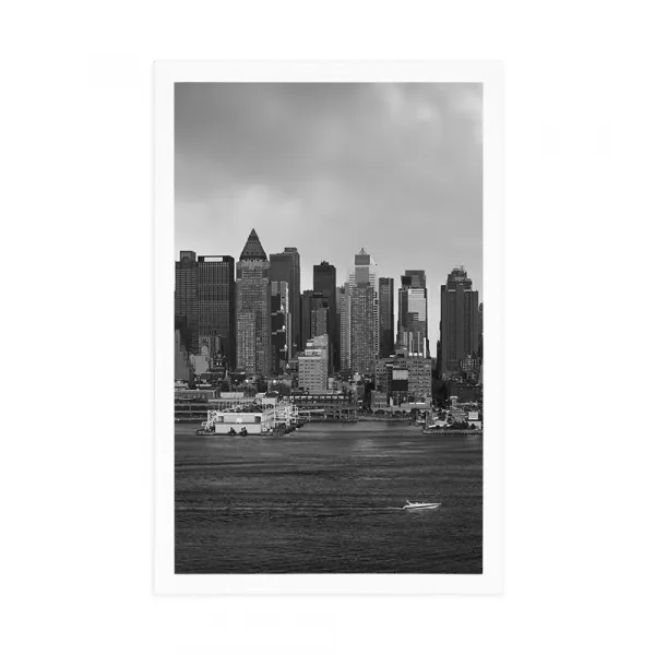 Plagát jedinečný New York v čiernobielom prevedení