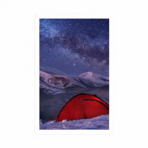 Plagát stan pod nočnou oblohou