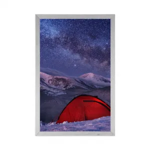 Plagát stan pod nočnou oblohou