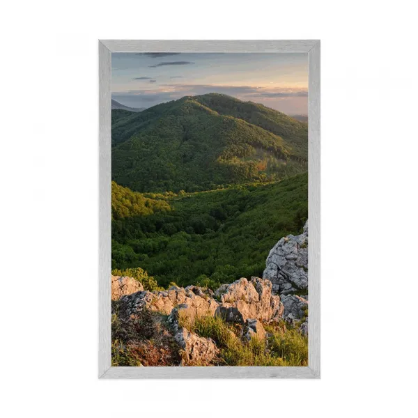 Plagát príroda zaliata slnkom