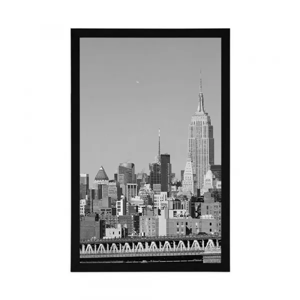 Plagát magický New York v čiernobielom prevedení