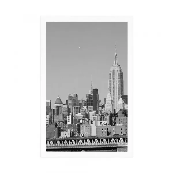 Plagát magický New York v čiernobielom prevedení