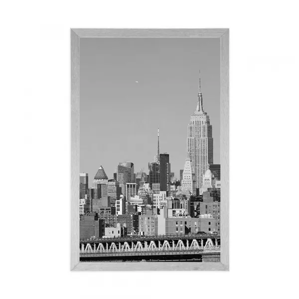 Plagát magický New York v čiernobielom prevedení
